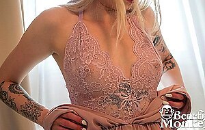Beautiful Blonde Mimi Cica Reveals A Face, Panties, Pussy, Spreading, Tattoo
